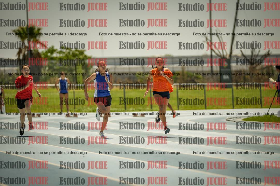 Fotos de los 100mts llanos de mujeres y varones AZUL/NARANJA (Promocional TAIN) - FINAL
