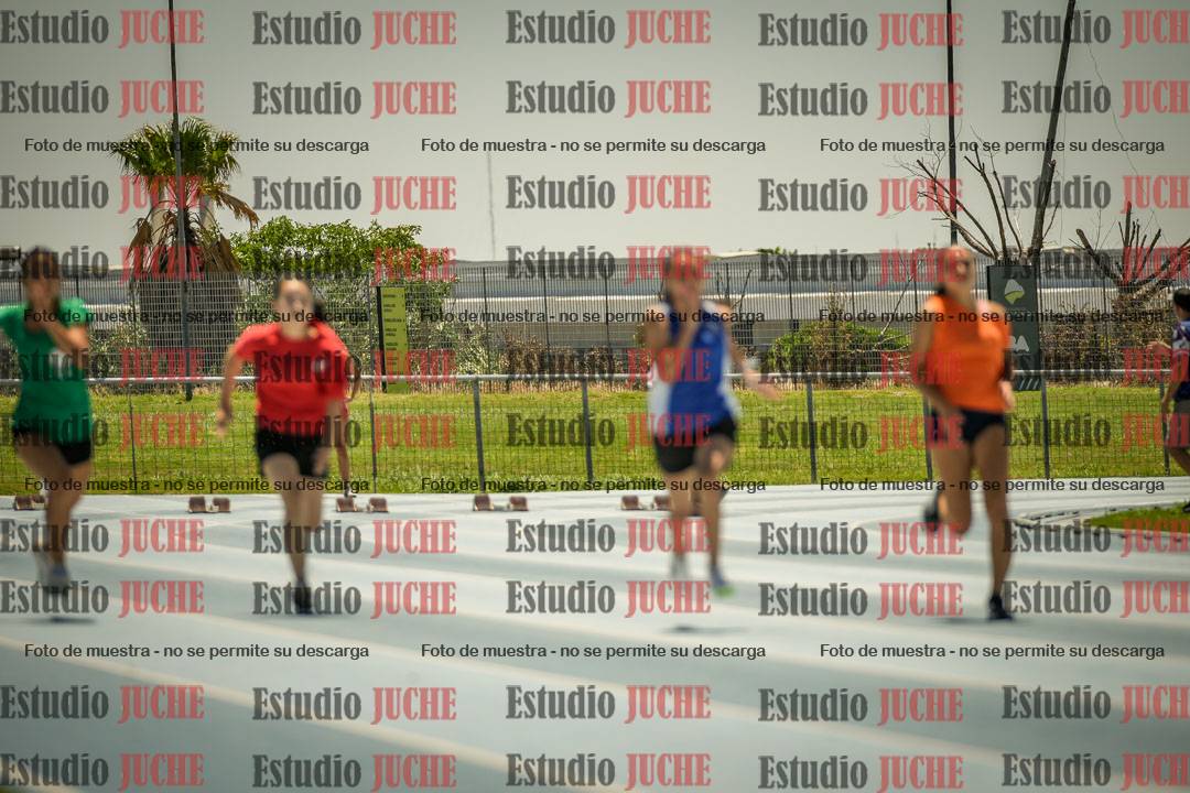 Fotos de los 100mts llanos de mujeres y varones AZUL/NARANJA (Promocional TAIN) - FINAL
