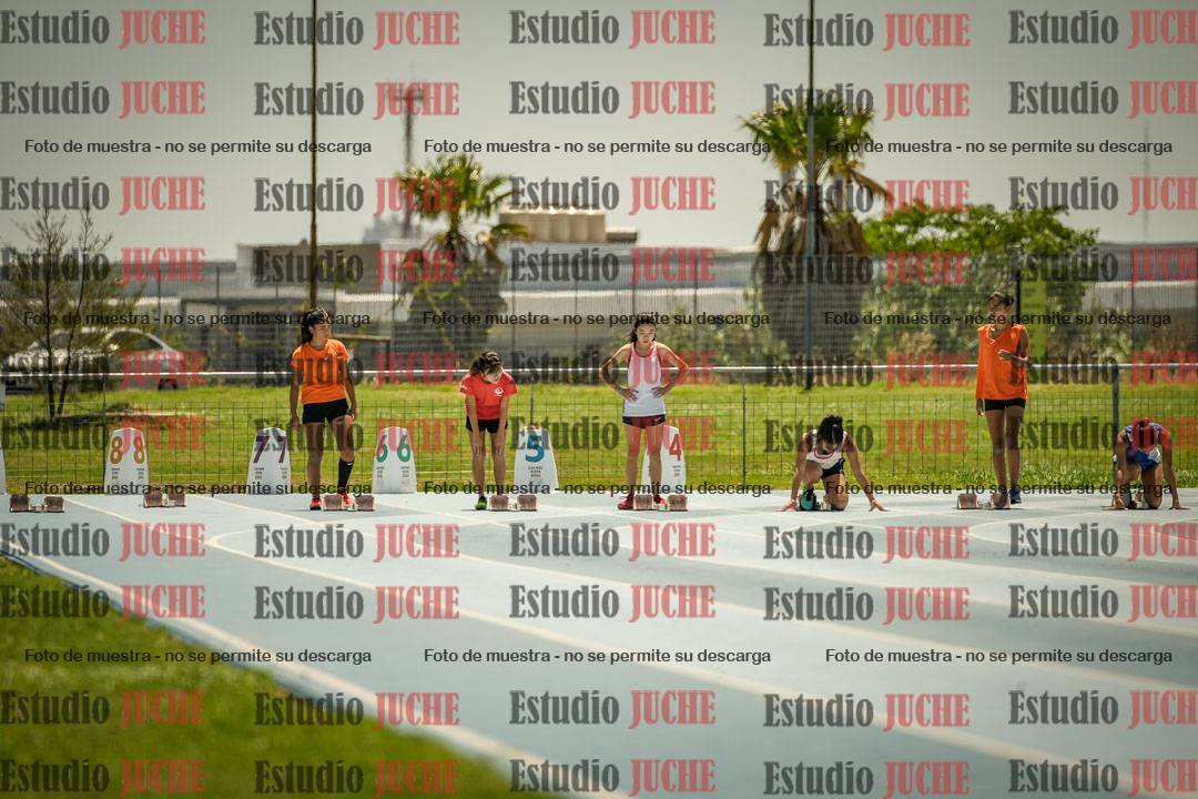 Fotos de los 100mts llanos de mujeres y varones AZUL/NARANJA (Promocional TAIN) - FINAL