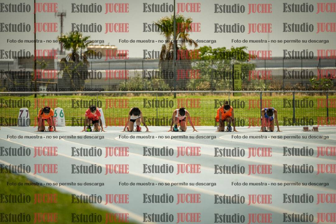 Fotos de los 100mts llanos de mujeres y varones AZUL/NARANJA (Promocional TAIN) - FINAL