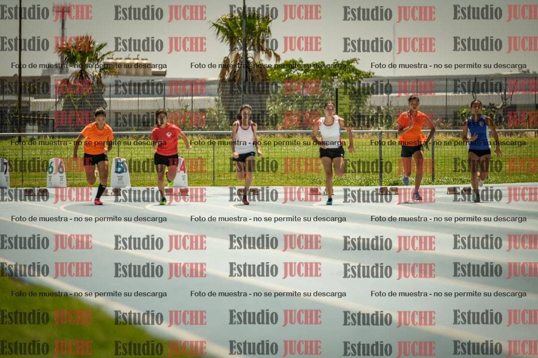 Fotos de los 100mts llanos de mujeres y varones AZUL/NARANJA (Promocional TAIN) - FINAL