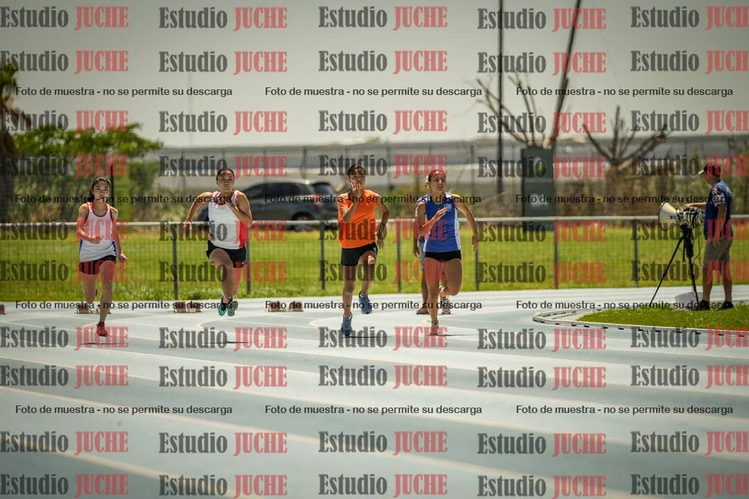 Fotos de los 100mts llanos de mujeres y varones AZUL/NARANJA (Promocional TAIN) - FINAL