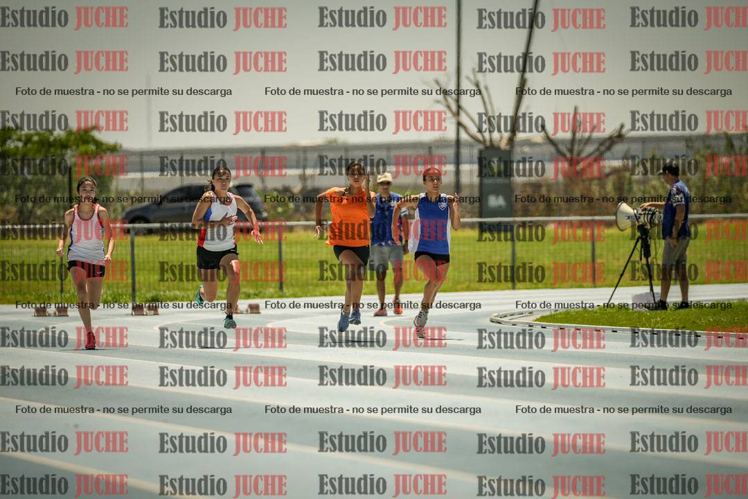 Fotos de los 100mts llanos de mujeres y varones AZUL/NARANJA (Promocional TAIN) - FINAL