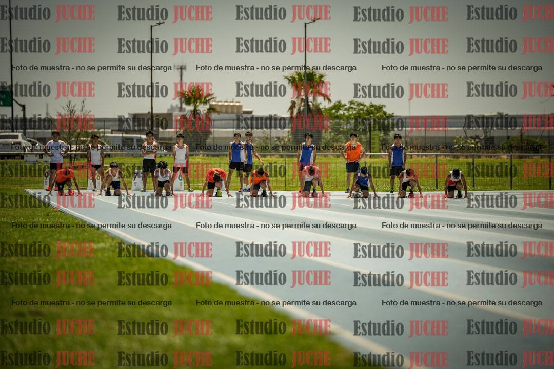Fotos de los 100mts llanos de mujeres y varones AZUL/NARANJA (Promocional TAIN) - FINAL