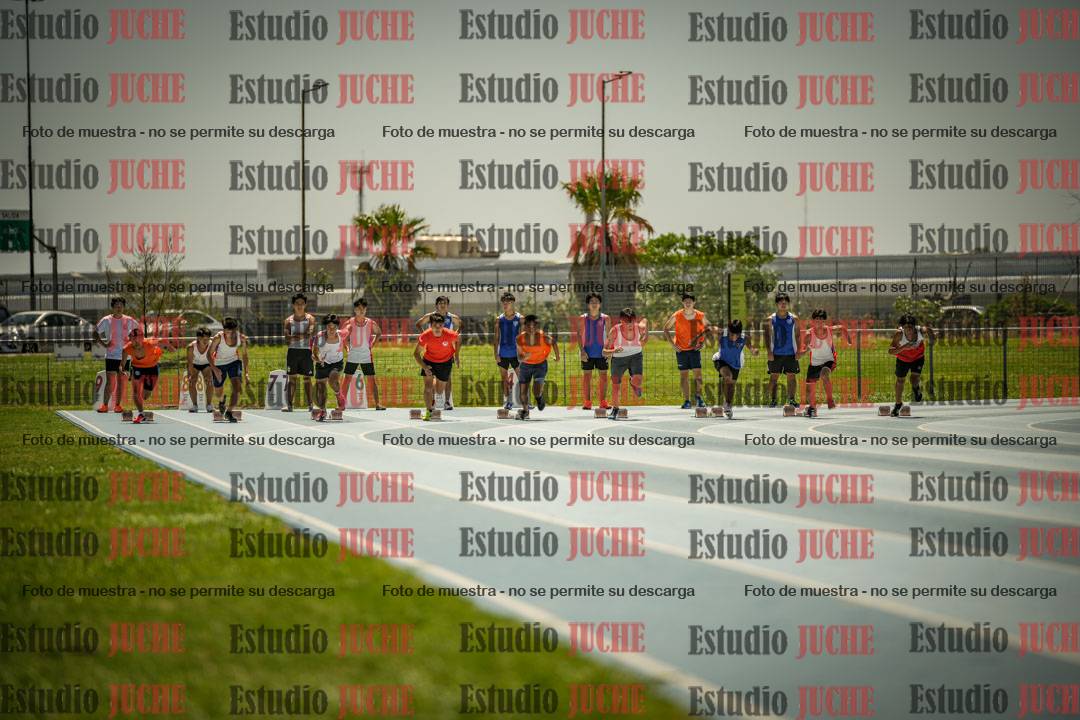 Fotos de los 100mts llanos de mujeres y varones AZUL/NARANJA (Promocional TAIN) - FINAL