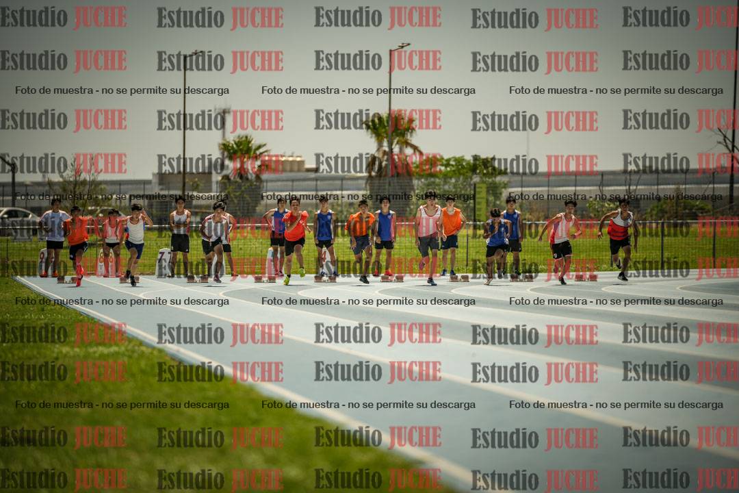 Fotos de los 100mts llanos de mujeres y varones AZUL/NARANJA (Promocional TAIN) - FINAL