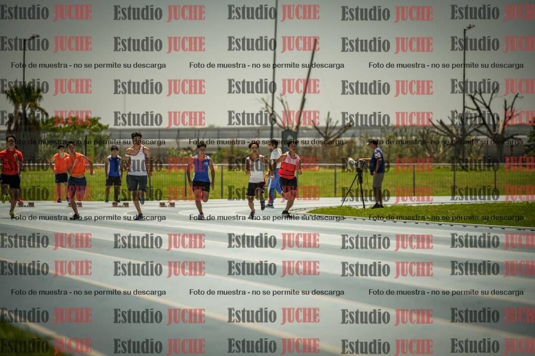 Fotos de los 100mts llanos de mujeres y varones AZUL/NARANJA (Promocional TAIN) - FINAL