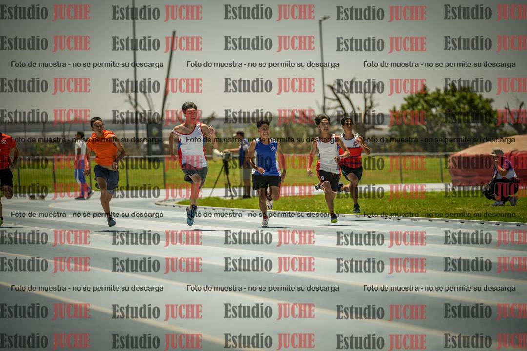 Fotos de los 100mts llanos de mujeres y varones AZUL/NARANJA (Promocional TAIN) - FINAL