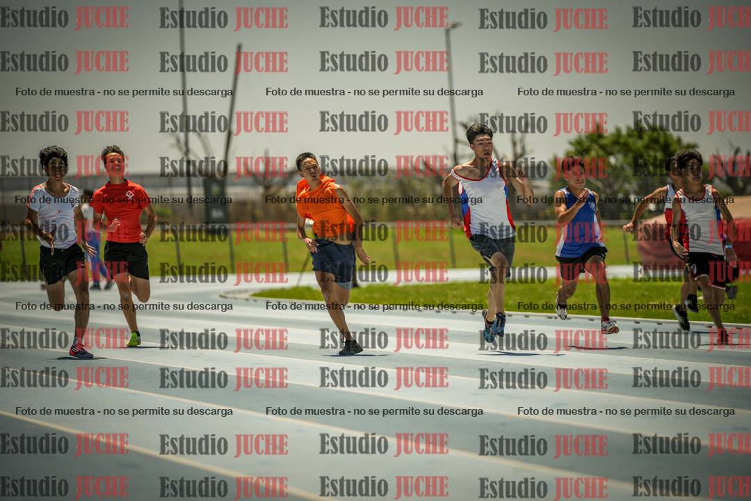Fotos de los 100mts llanos de mujeres y varones AZUL/NARANJA (Promocional TAIN) - FINAL