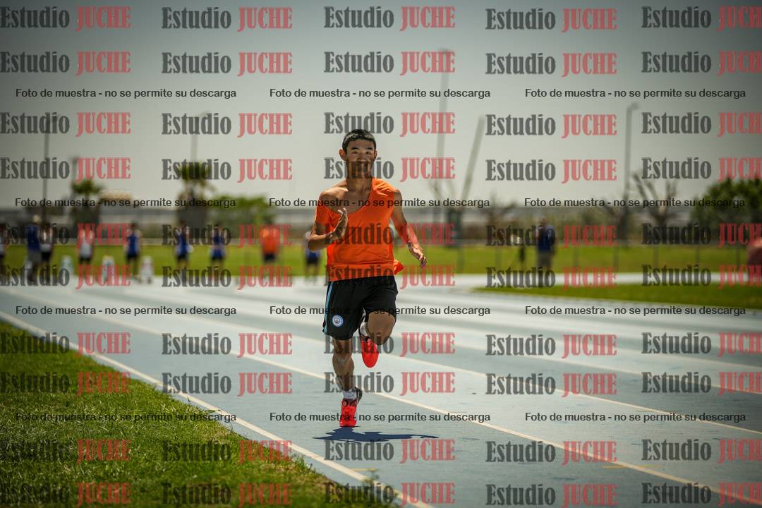 Fotos de los 100mts llanos de mujeres y varones AZUL/NARANJA (Promocional TAIN) - FINAL