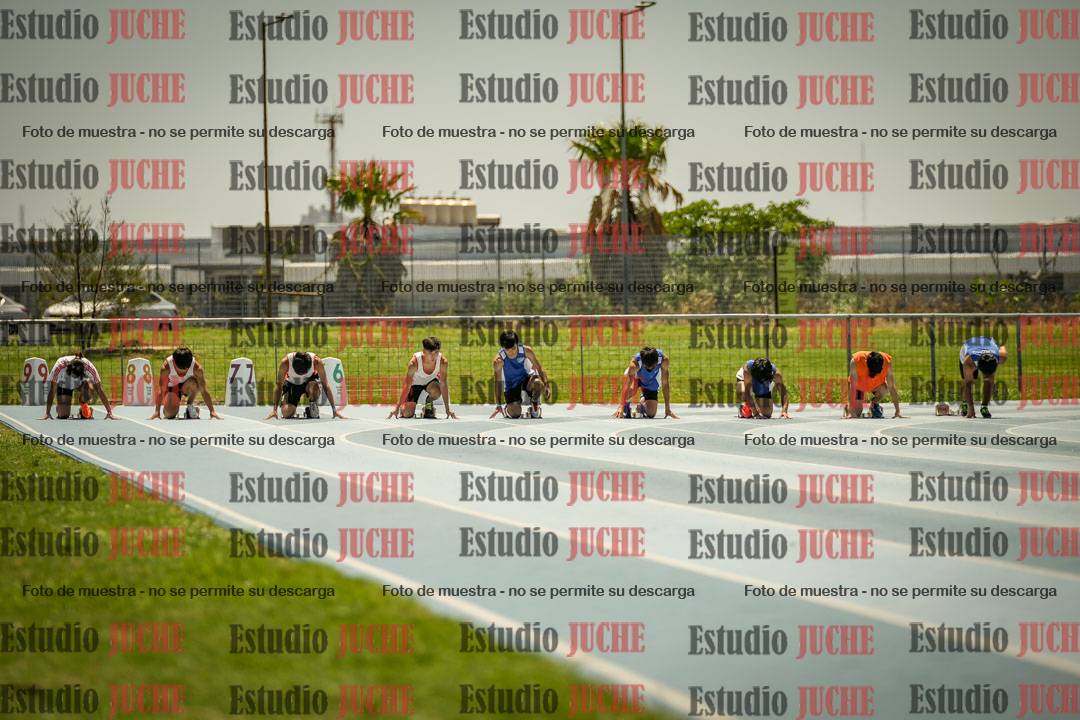 Fotos de los 100mts llanos de mujeres y varones AZUL/NARANJA (Promocional TAIN) - FINAL