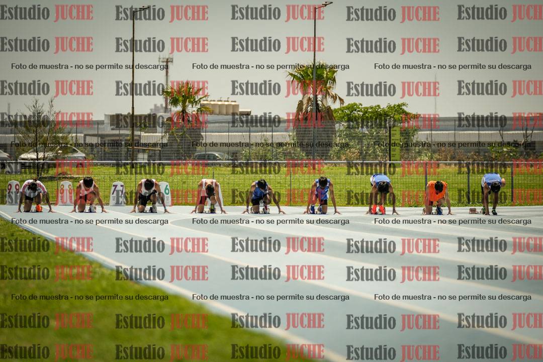 Fotos de los 100mts llanos de mujeres y varones AZUL/NARANJA (Promocional TAIN) - FINAL