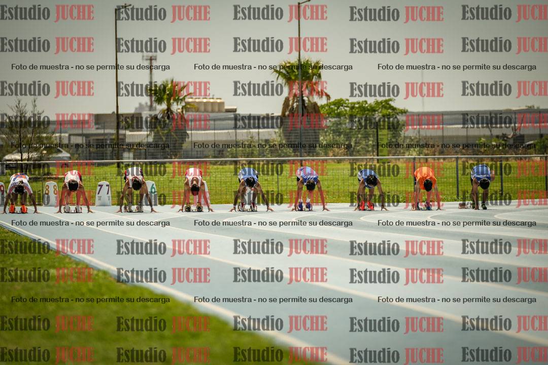 Fotos de los 100mts llanos de mujeres y varones AZUL/NARANJA (Promocional TAIN) - FINAL