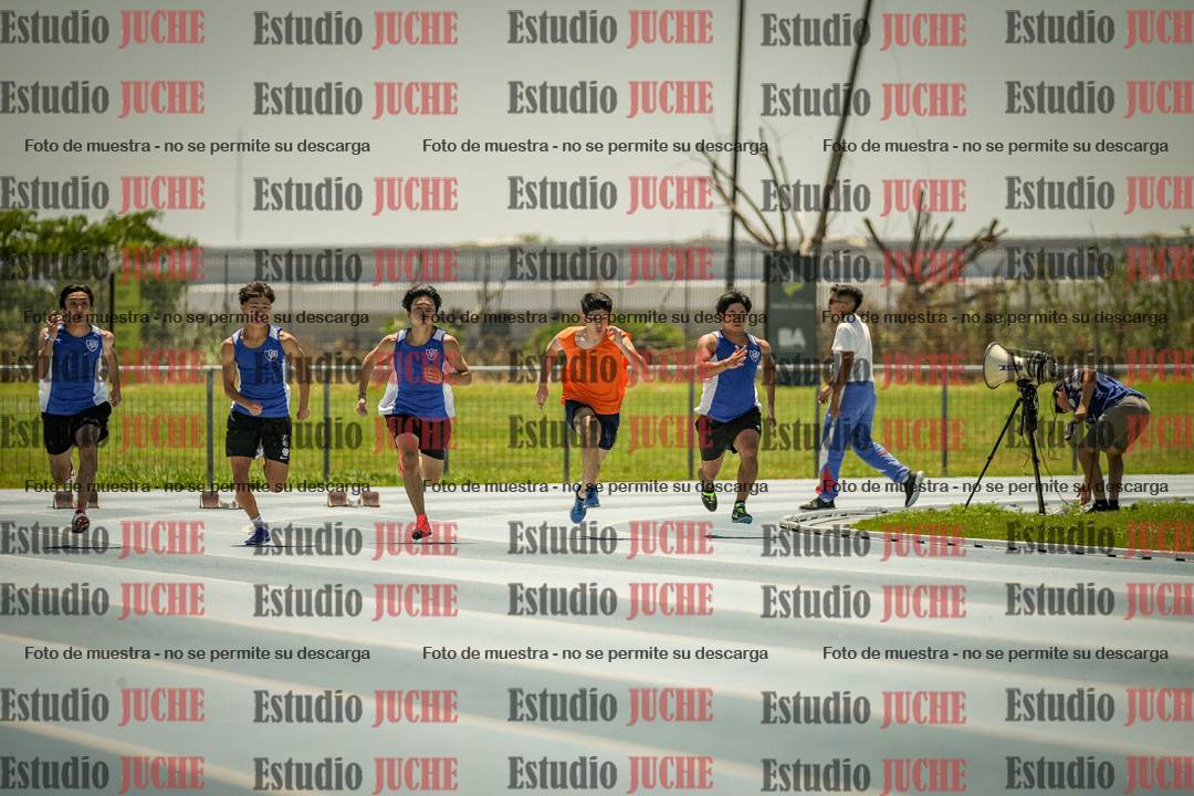 Fotos de los 100mts llanos de mujeres y varones AZUL/NARANJA (Promocional TAIN) - FINAL