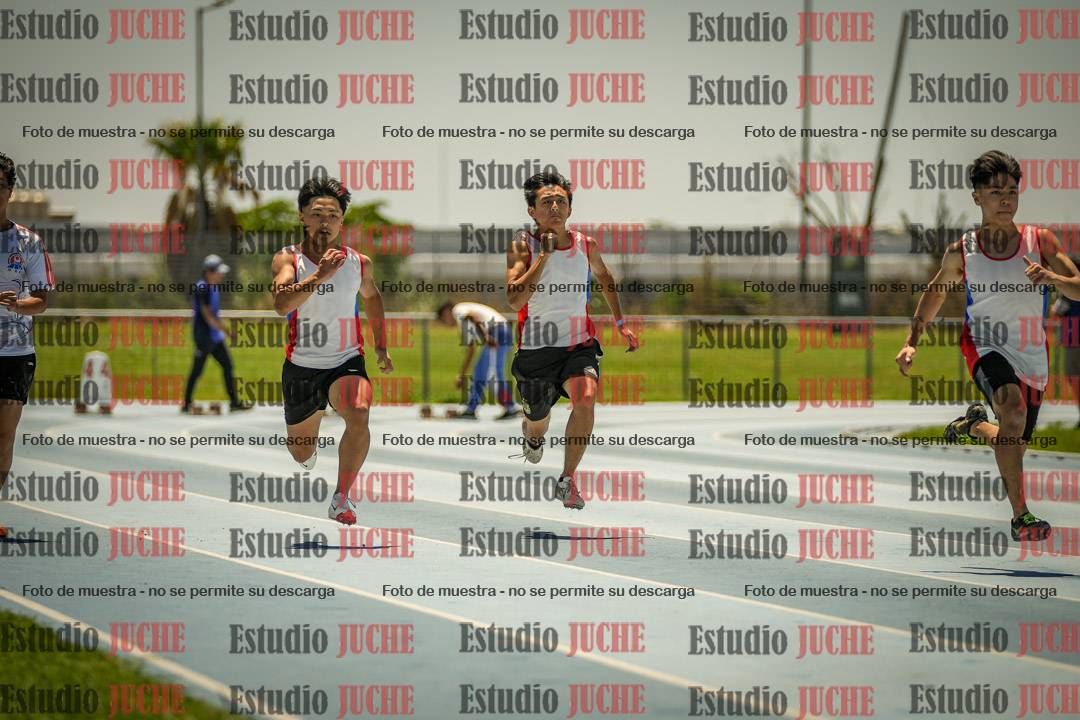 Fotos de los 100mts llanos de mujeres y varones AZUL/NARANJA (Promocional TAIN) - FINAL