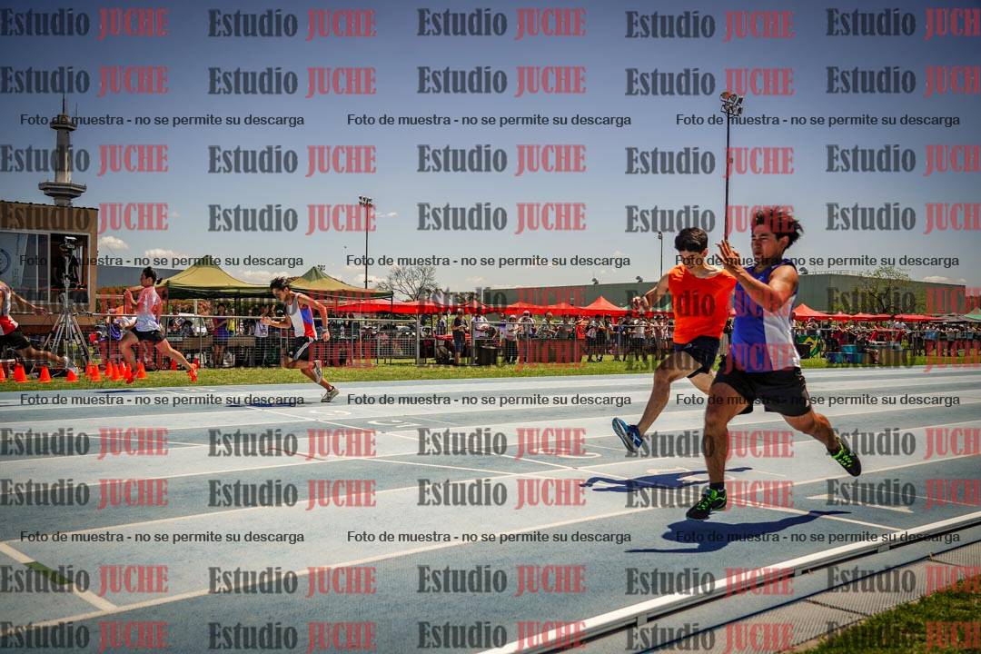 Fotos de los 100mts llanos de mujeres y varones AZUL/NARANJA (Promocional TAIN) - FINAL