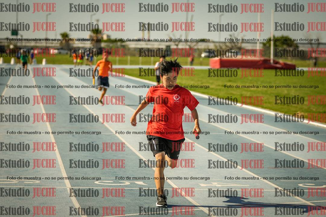 Fotos de las Postas 4x100mts de niñas y niños ROJO (Promocional TAIN) - FINAL