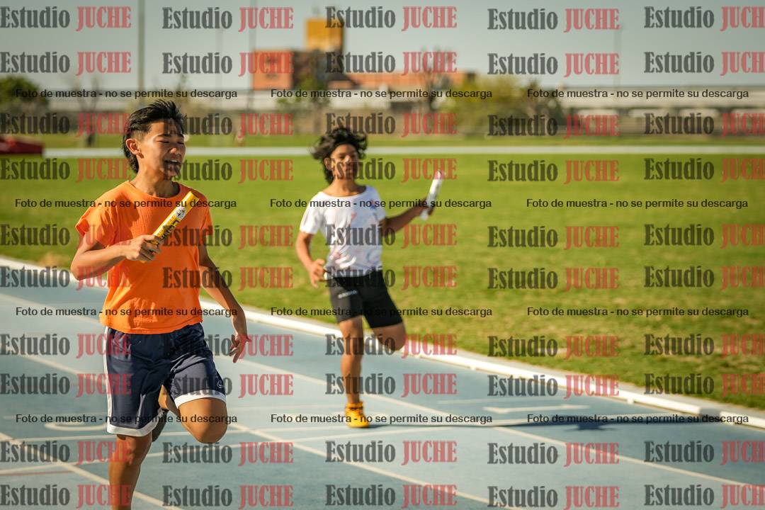 Fotos de las Postas 4x100mts de niñas y niños ROJO (Promocional TAIN) - FINAL