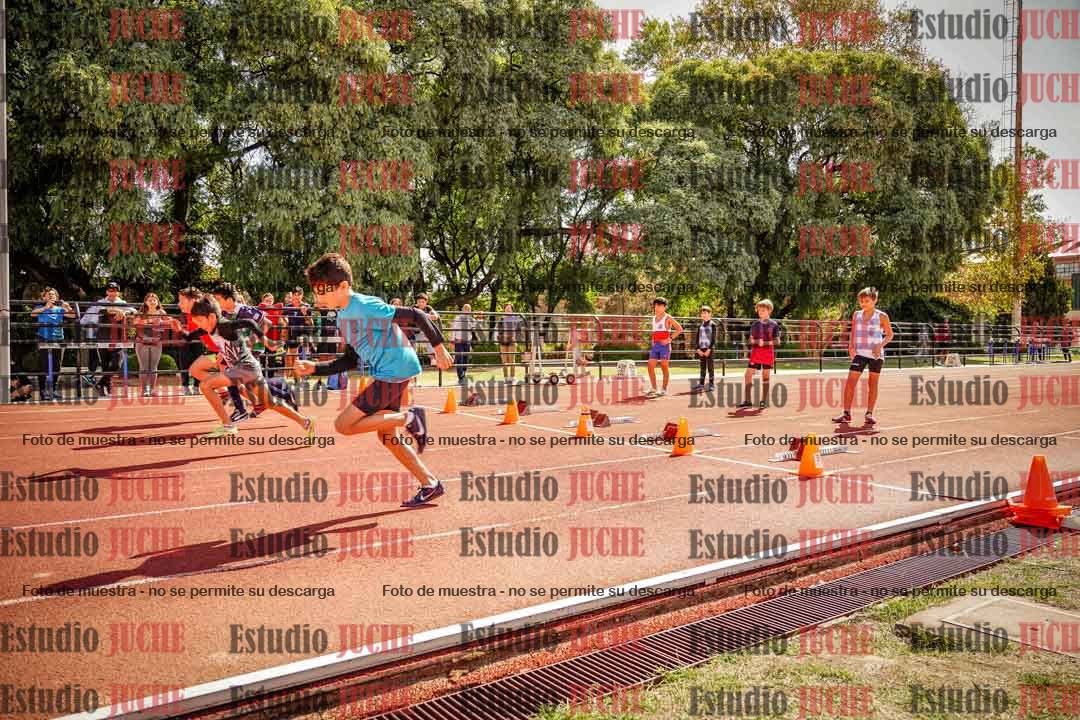 Fotos de los 50 m llanos de varones - U12