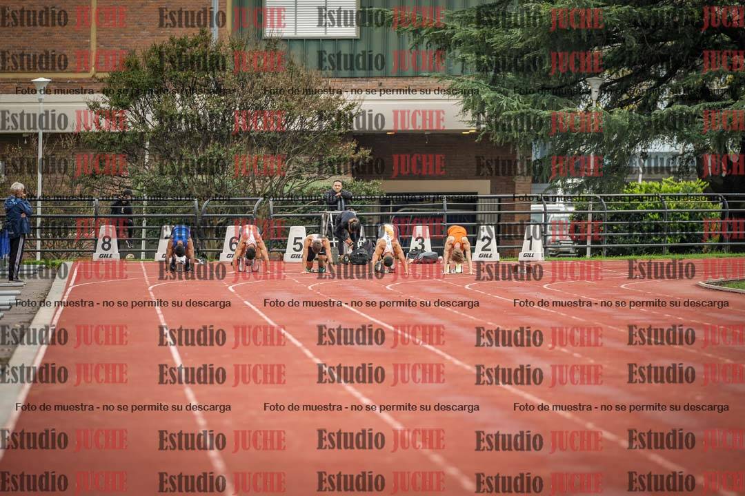 Fotos de los 100 m llanos de varones