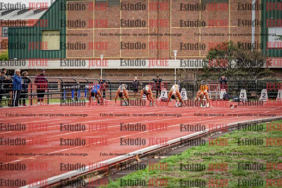 Fotos de los 100 m llanos de varones