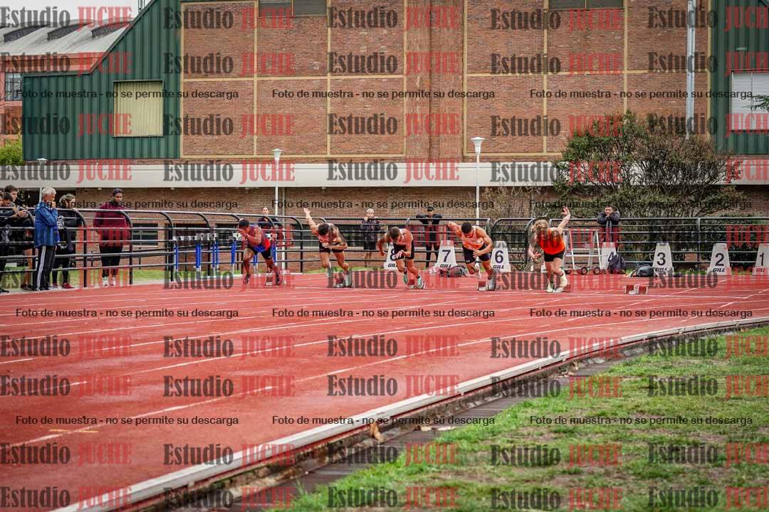 Fotos de los 100 m llanos de varones
