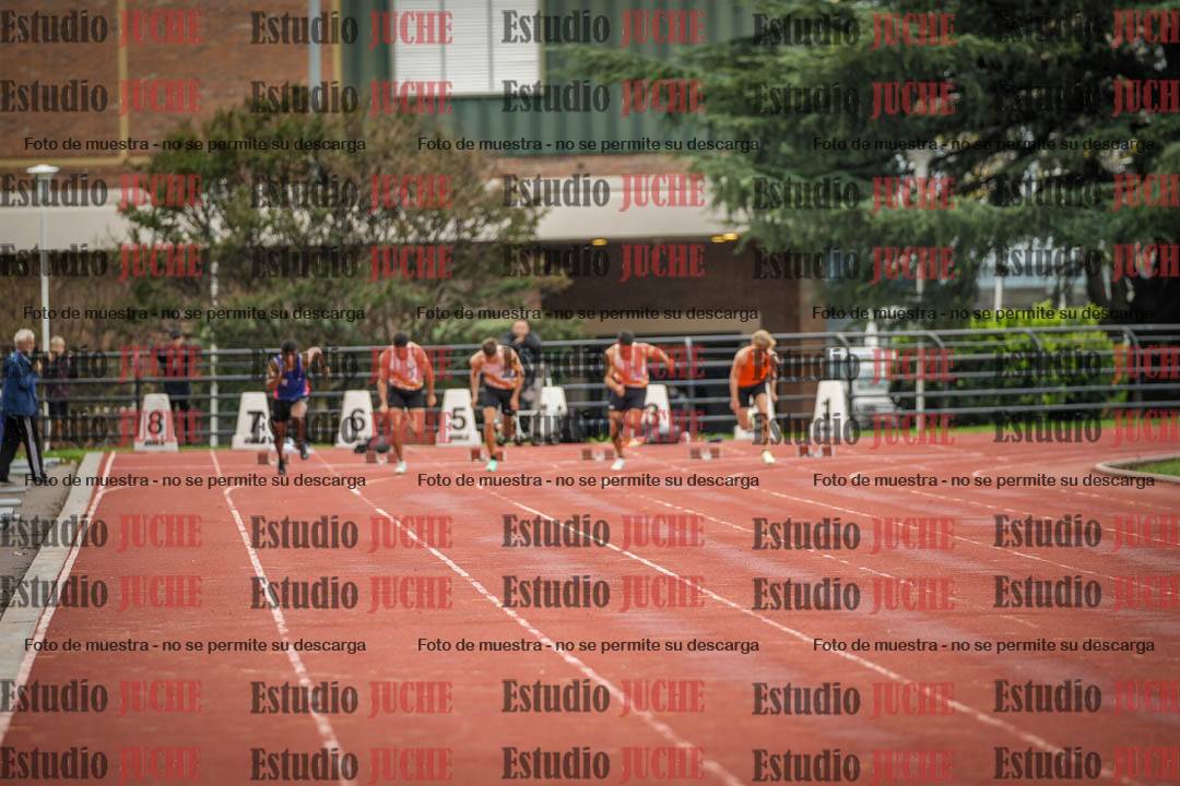 Fotos de los 100 m llanos de varones
