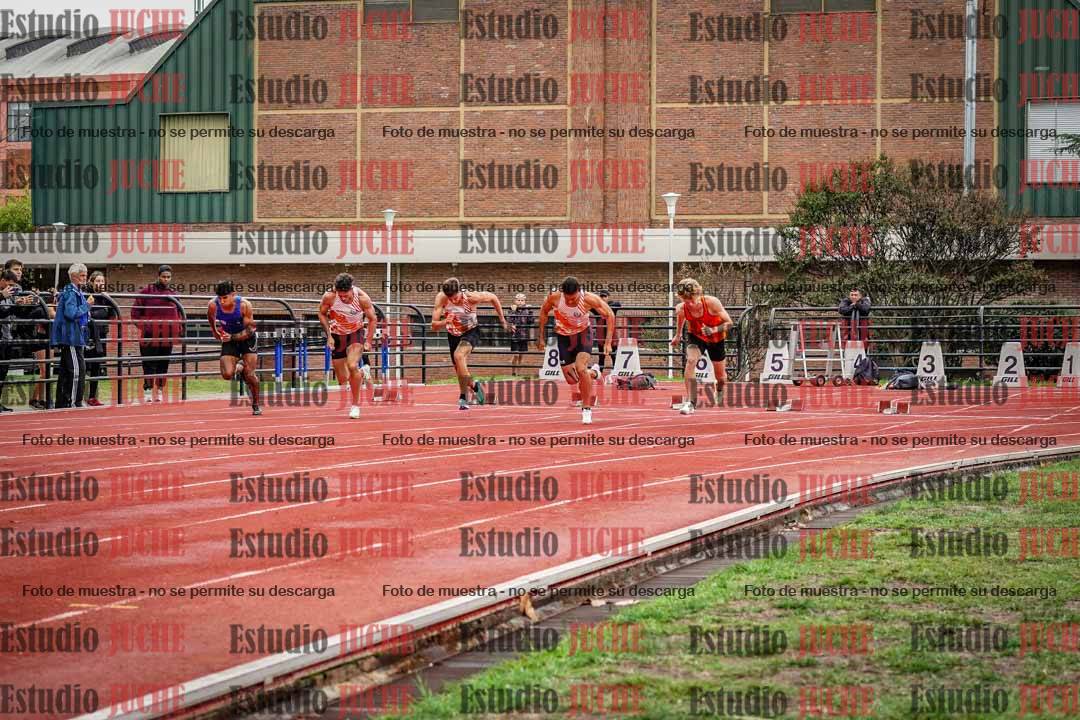 Fotos de los 100 m llanos de varones