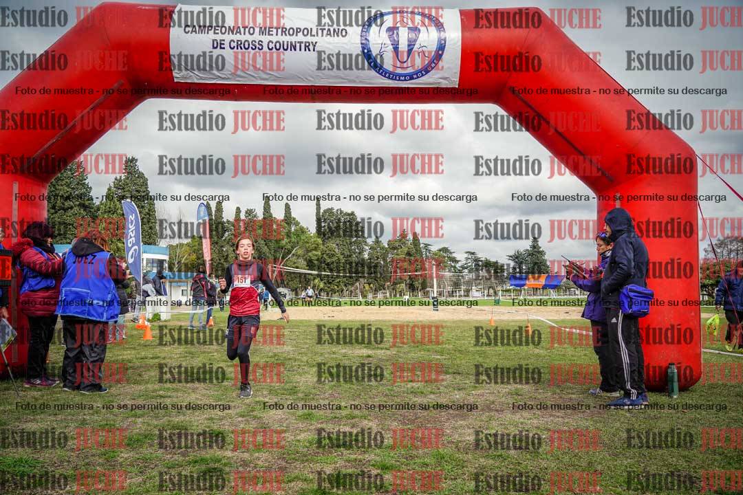 Fotos de la llegada del cross de 1500 m