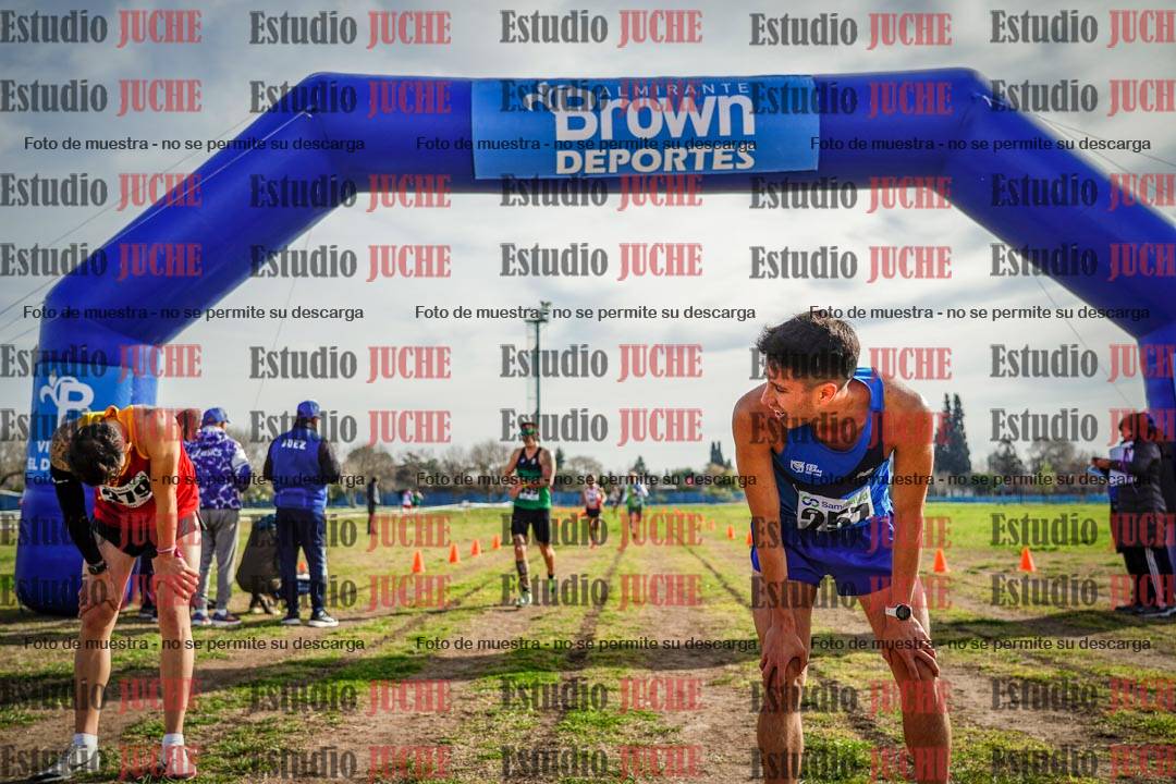 Fotos de la llegada del cross de 4000 m - varones