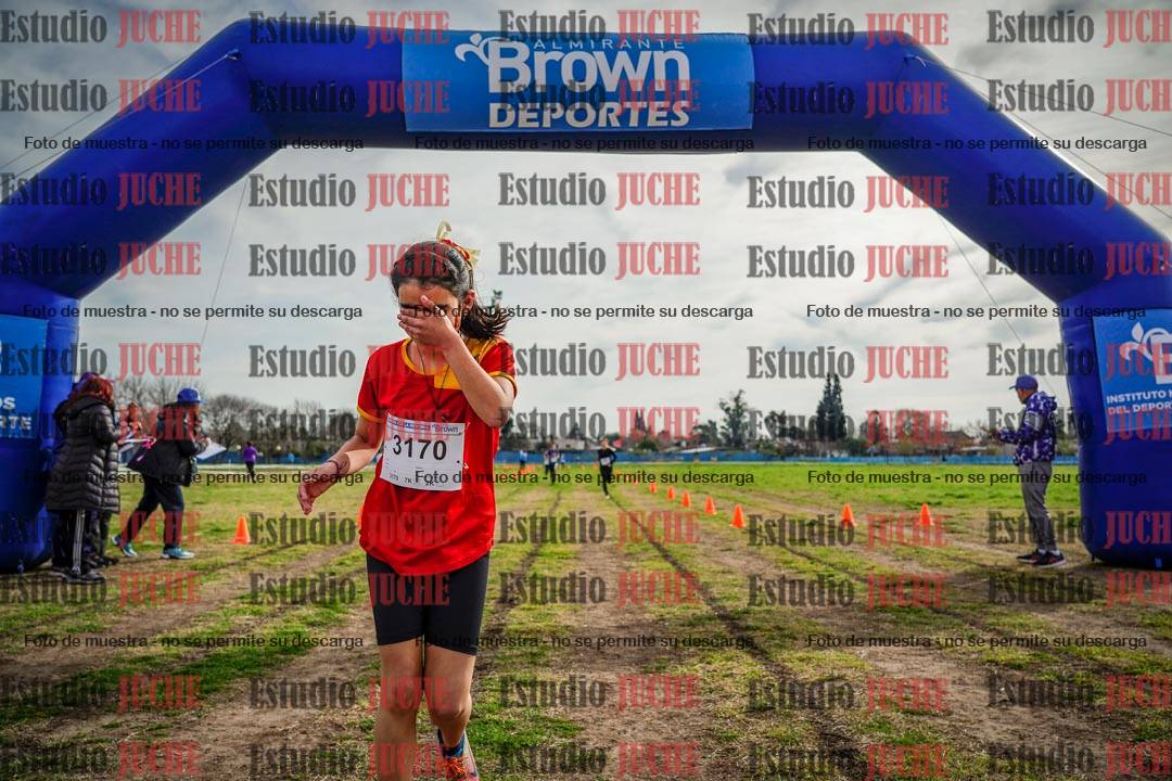 Fotos de la llegada del cross de 1000 m