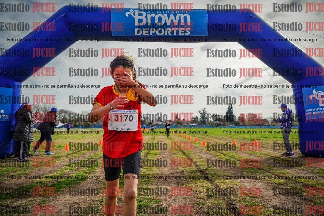 Fotos de la llegada del cross de 1000 m