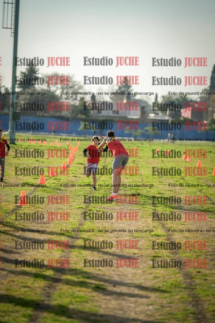 Fotos en el segundo relevo (2000 m de carrera)