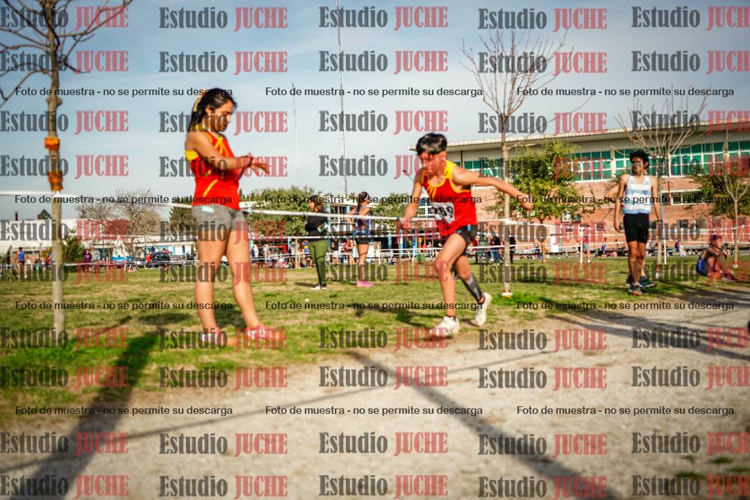 Fotos en el tercer relevo (3000 m de carrera)