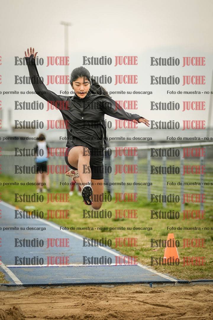 Fotos del salto en largo de mujeres - ambas categorías