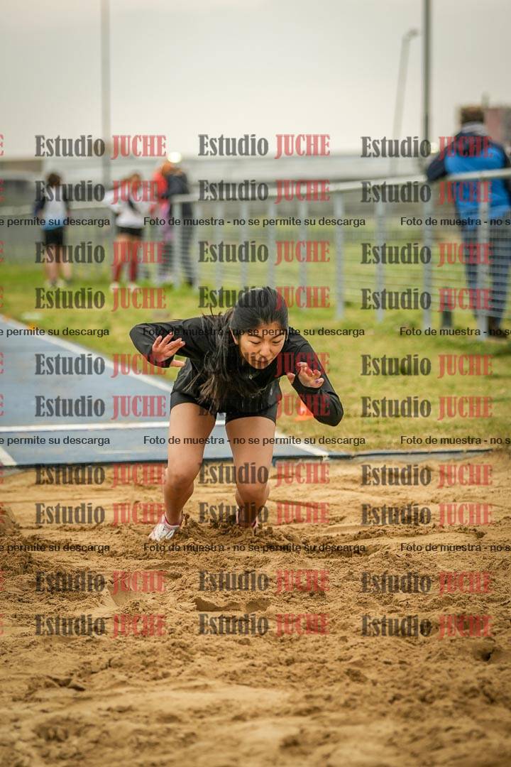 Fotos del salto en largo de mujeres - ambas categorías