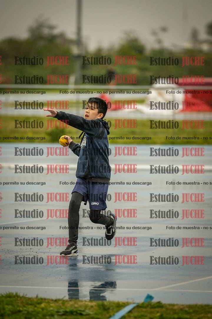 Fotos del lanzamiento de pelotita de varones - U12