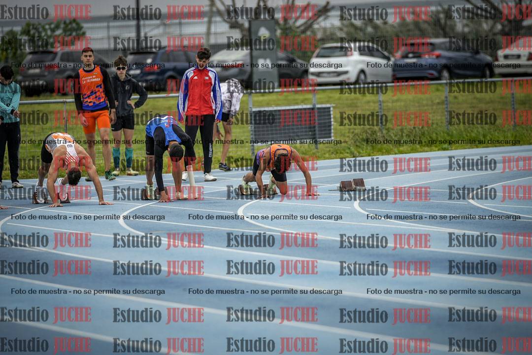 Fotos de los 100 m llanos de varones