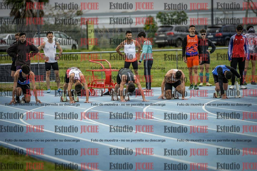 Fotos de los 100 m llanos de varones