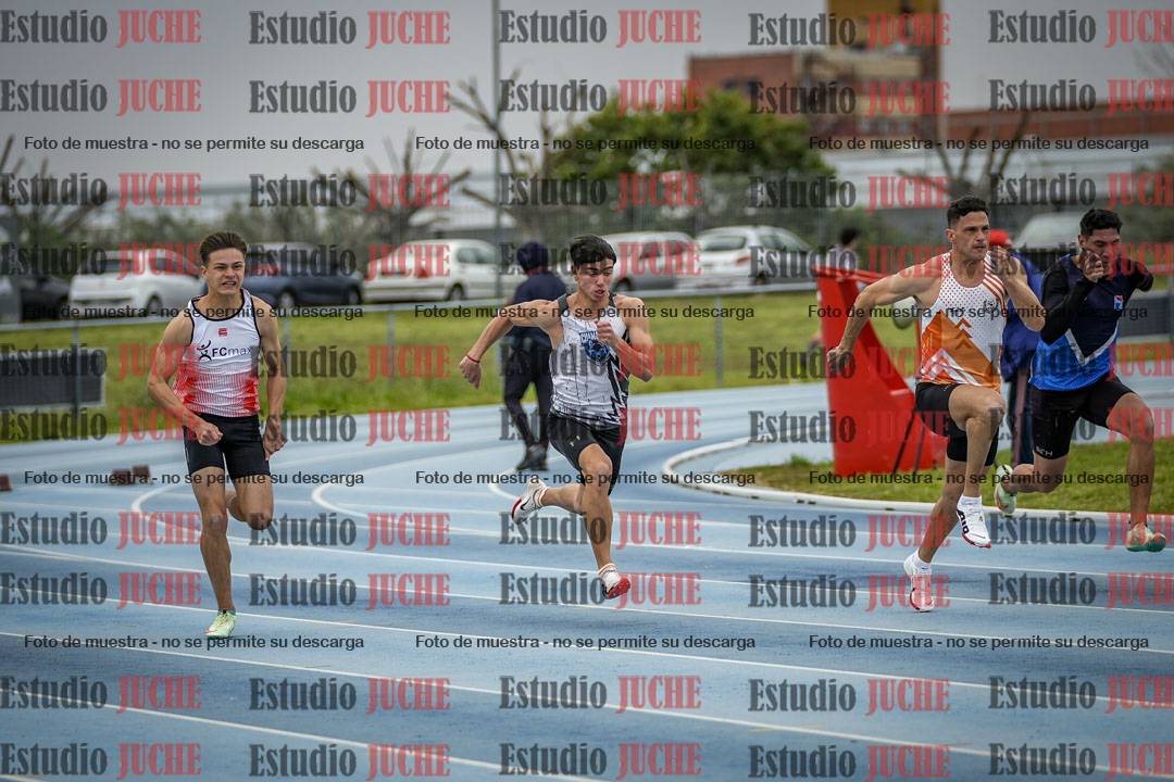 Fotos de los 100 m llanos de varones