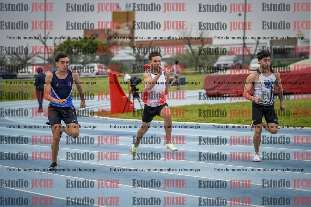 Fotos de los 100 m llanos de varones