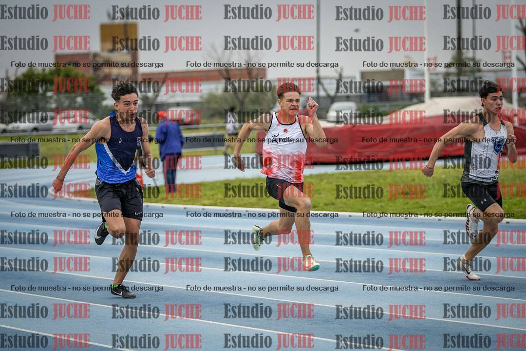 Fotos de los 100 m llanos de varones