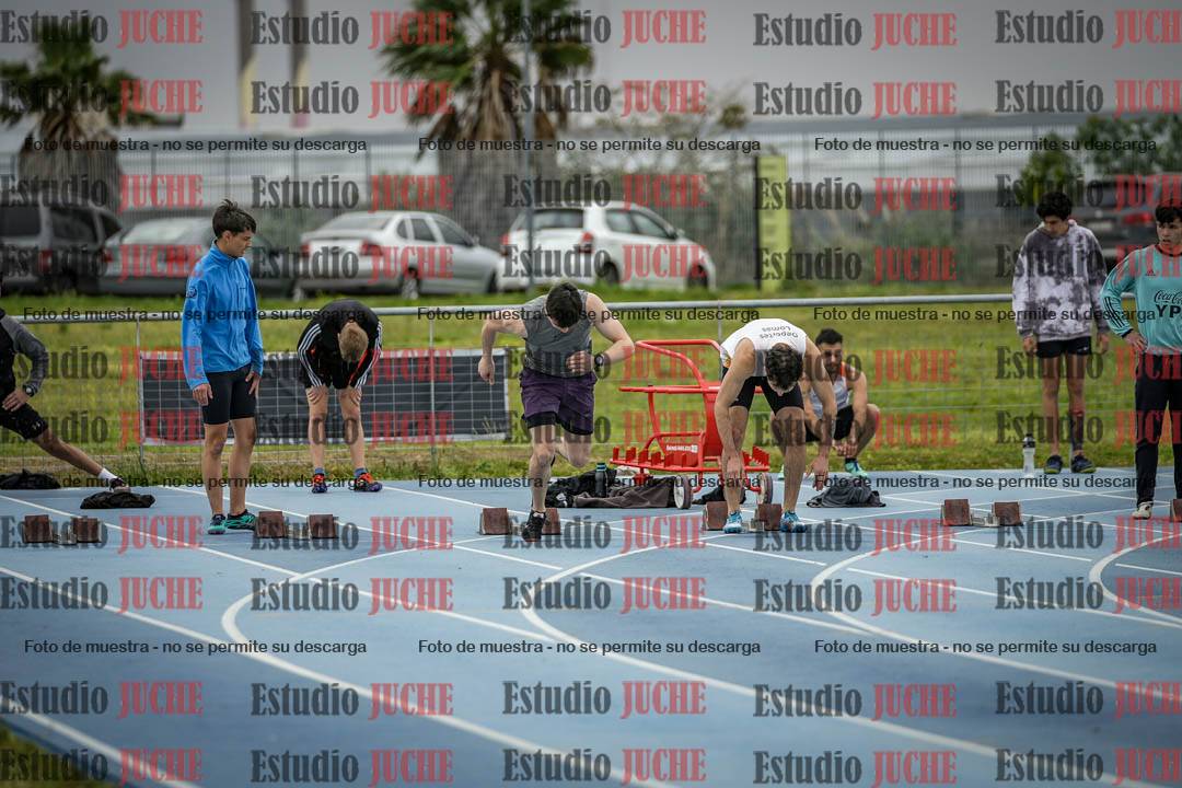 Fotos de los 100 m llanos de varones