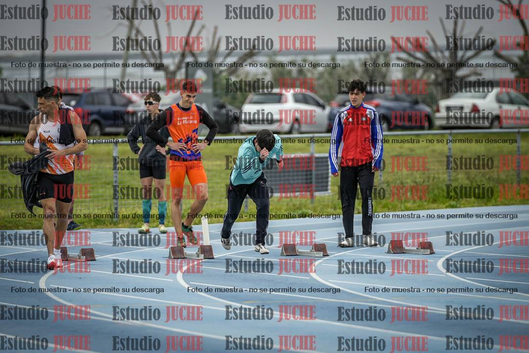 Fotos de los 100 m llanos de varones