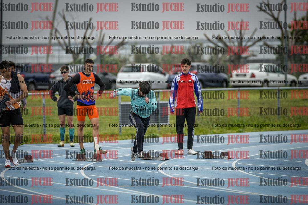 Fotos de los 100 m llanos de varones
