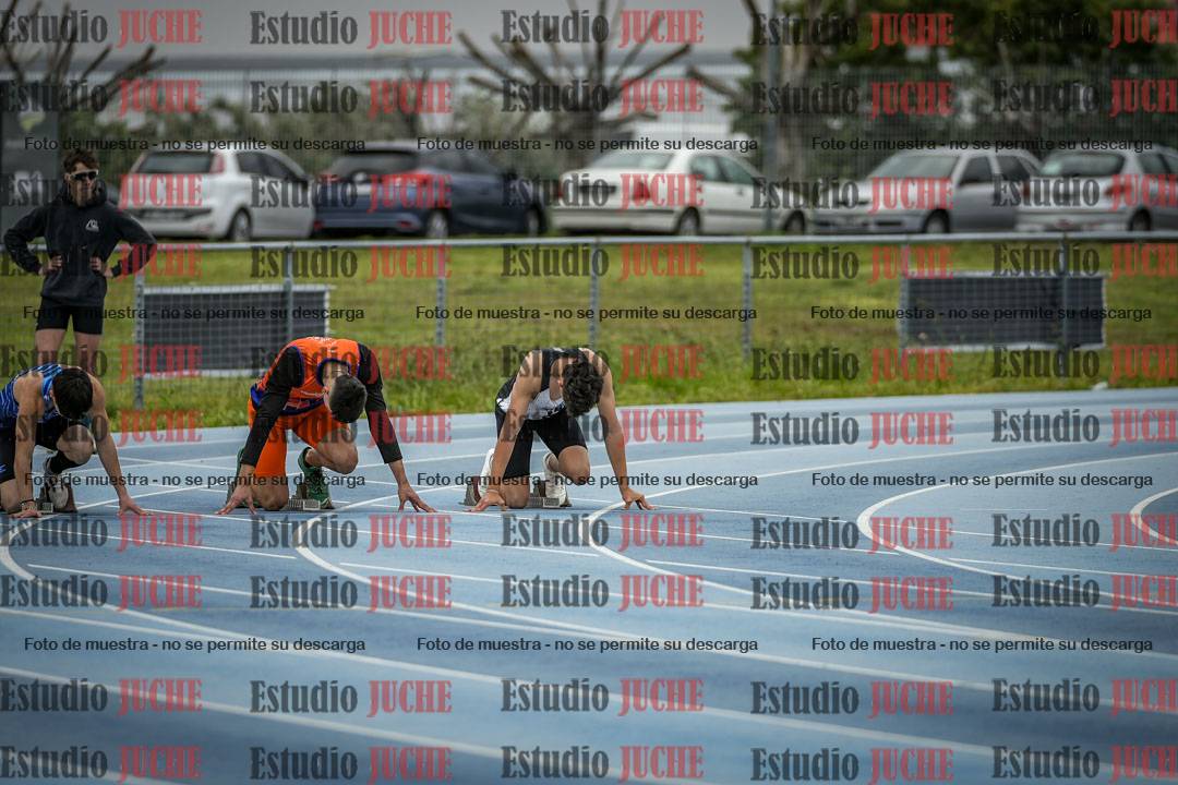 Fotos de los 100 m llanos de varones