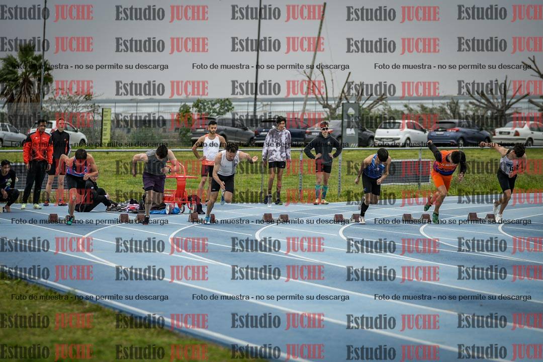 Fotos de los 100 m llanos de varones