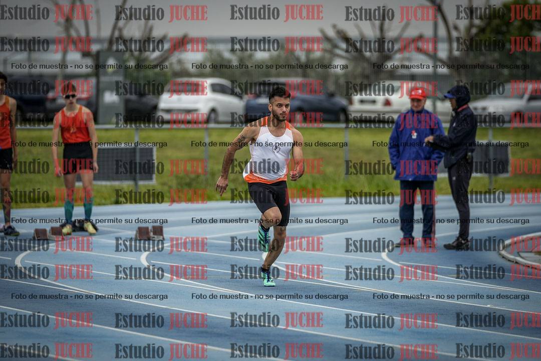 Fotos de los 100 m llanos de varones