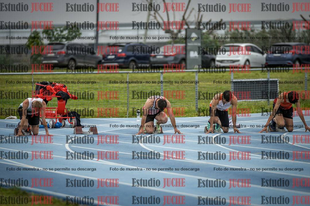 Fotos de los 100 m llanos de varones