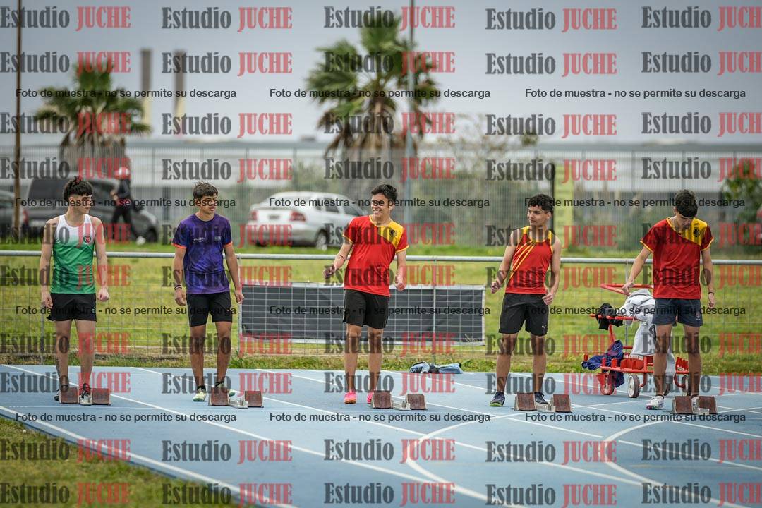 Fotos de los 100 m llanos de varones